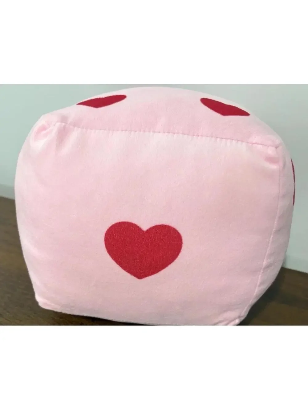 2024 Target Bullseye Playground Valentines Heart Dice Throw Pillow Pink